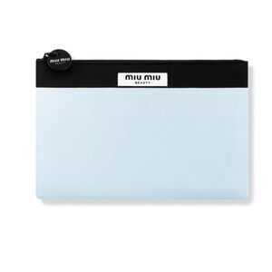 Miu Miu Beauty Black and Light Blue Pouch